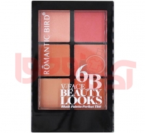 پالت رژگونه مات رومانتیک برد 6 رنگ ( Romanti bord  Blusher)